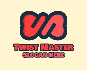 Red Twisted Ribbon logo design