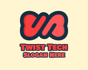 Twist - Red Twisted Ribbon logo design