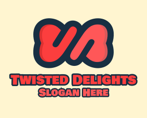 Twisted - Red Twisted Ribbon logo design