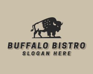 Buffalo - Native Wild Buffalo logo design