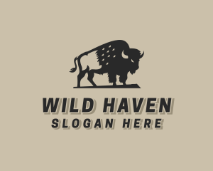 Wild Buffalo Animal logo design