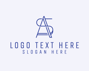 Letter As - Professional Business Letter AS logo design