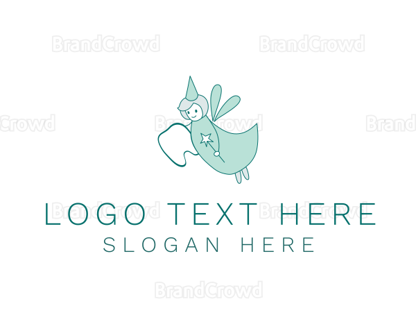 Dental Tooth Fairy Logo