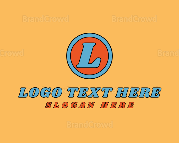 Retro Comic Brand Logo