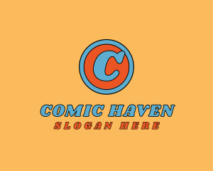 Retro Comic Brand logo design