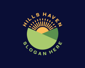 Sunrise Hill Landscape logo design