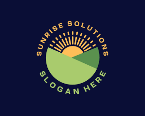 Sunrise Hill Landscape logo design