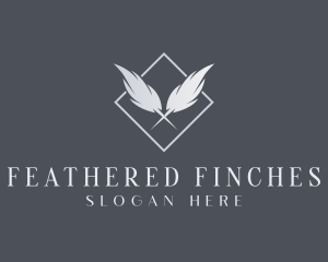 Feather Quill Publisher Blog logo design