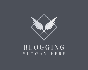 Feather Quill Publisher Blog logo design