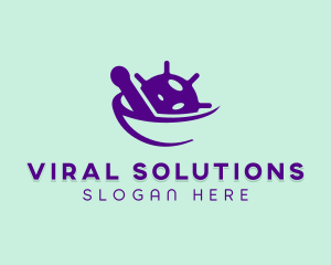 Virus - Virus Mortar Medical logo design