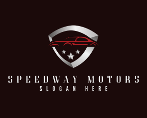 Racecar - Car Shield Garage logo design