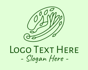 Herbalist - Organic Hand Leaves logo design