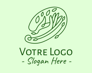 Organic - Organic Hand Leaves logo design