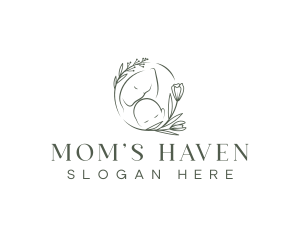 Motherhood Baby Mom logo design