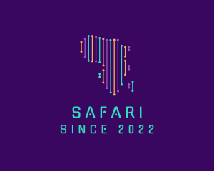 Map - Africa Technology Network logo design