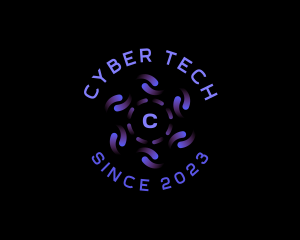 Cyber - AI Cyber Programming logo design
