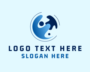 Cleaning - Cleaning Liquid Human logo design