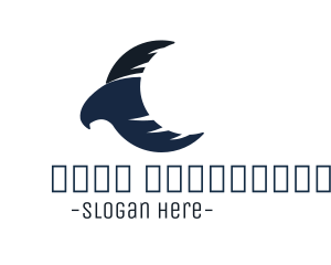 Wild - Blue Eagle Moon logo design