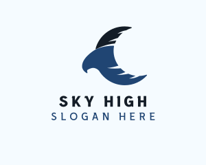 Flying Migratory Bird logo design