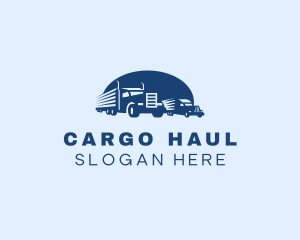 Truck Logistics Shipping logo design