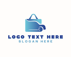 Shopping Website - Car Shopping Bag logo design
