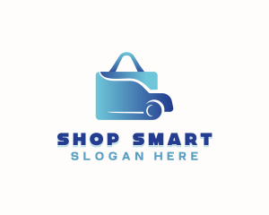 Car Shopping Bag logo design