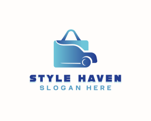 Car Shopping Bag logo design