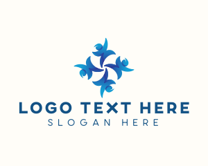 Support Group - Human Community Team logo design