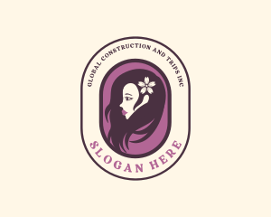 Organic - Flower Hair Woman logo design