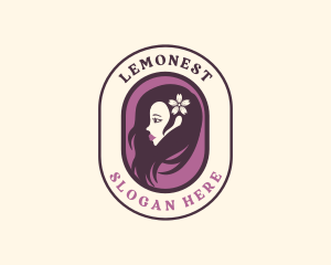 Chic - Flower Hair Woman logo design