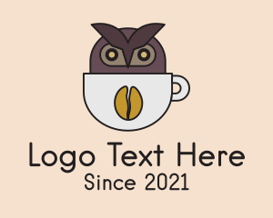 Coffee Bean - Owl Coffee Mug logo design