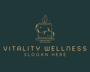 Wellness Candlelight Spa logo design