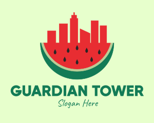 Watermelon Fruit City  logo design