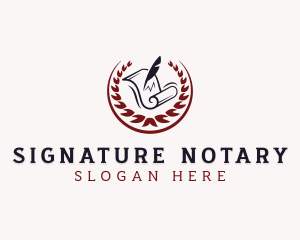 Notary - Justice Law Notary logo design