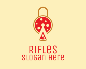 Pizza Slice Lock  Logo