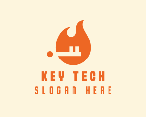 Fire Key Security logo design