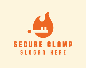 Fire Key Security logo design