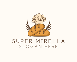 Bread Baker Toque Logo