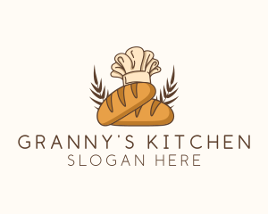 Bread Baker Toque logo design