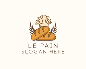 Boulangerie - Bread Baker Toque logo design