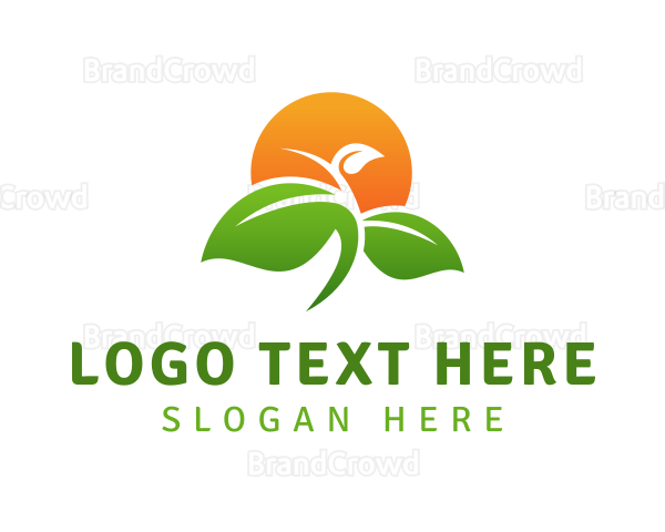 Sunny Plant Farming Logo