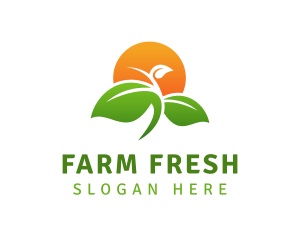 Sunny Plant Farming logo design