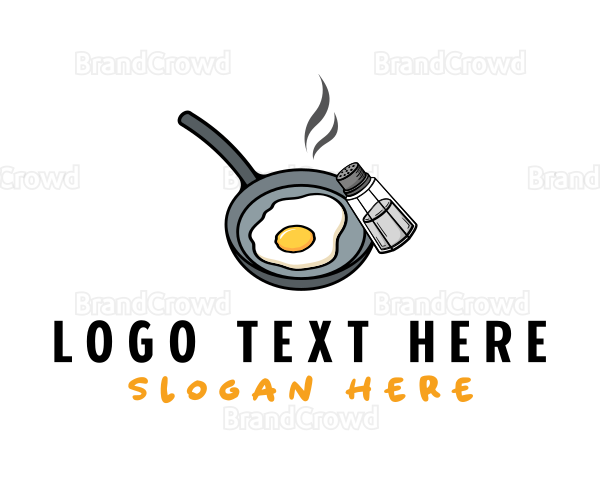 Egg Pan Cooking Logo