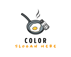 Egg Pan Cooking Logo