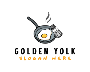 Yolk - Egg Pan Cooking logo design