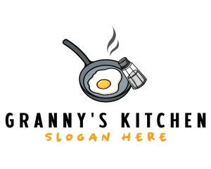 Egg Pan Cooking logo design