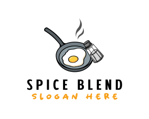 Seasoning - Egg Pan Cooking logo design