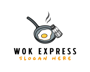 Egg Pan Cooking logo design