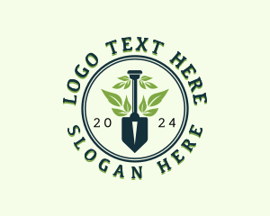 Eco Garden Shovel logo design