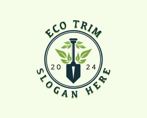 Eco Garden Shovel logo design